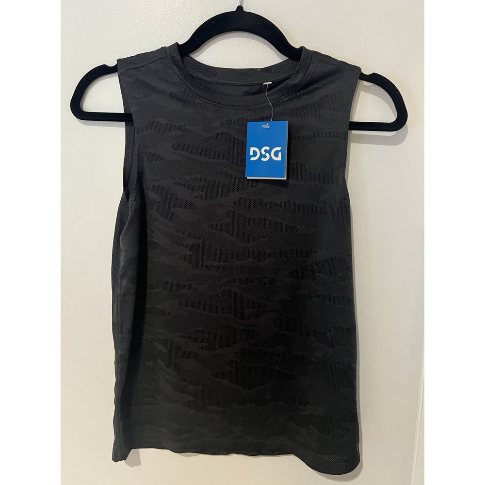 NWT DSG Boys Jacquard Movement Camo Tank Medium Dark Gray‎ Mesh Lightweight